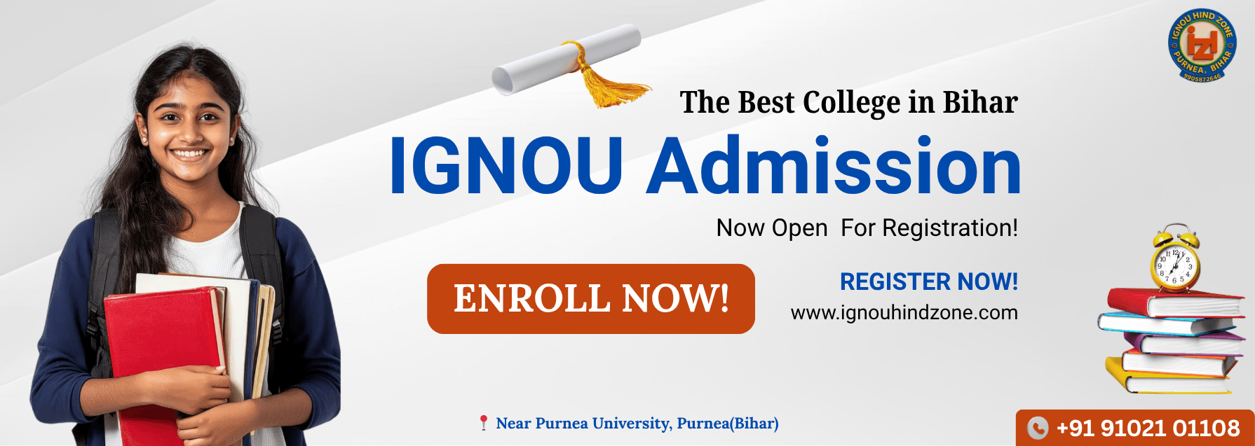 IGNOU HindZone Welcome Slider
